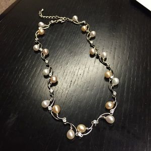 Sterling Silver Freshwater Pearl Elegant Necklace